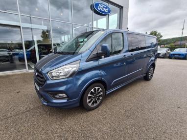 Voir le détail de l'offre de cette FORD Transit Custom Fg 320 L2H1 2.0 EcoBlue 170 Hybrid Cabine Approfondie Sport de 2022 en vente à partir de 560.68 €  / mois